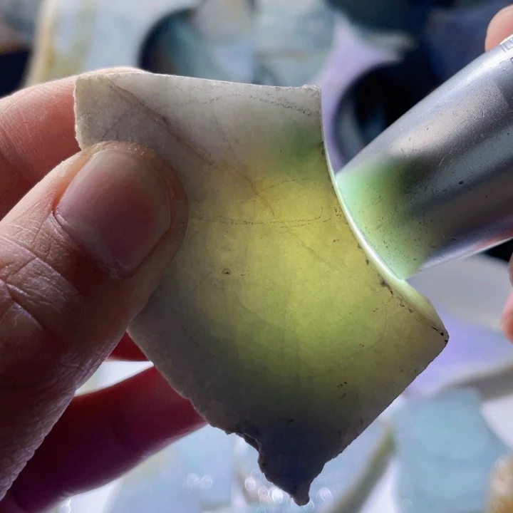 颈饰未镶嵌翡翠天然缅甸翡翠