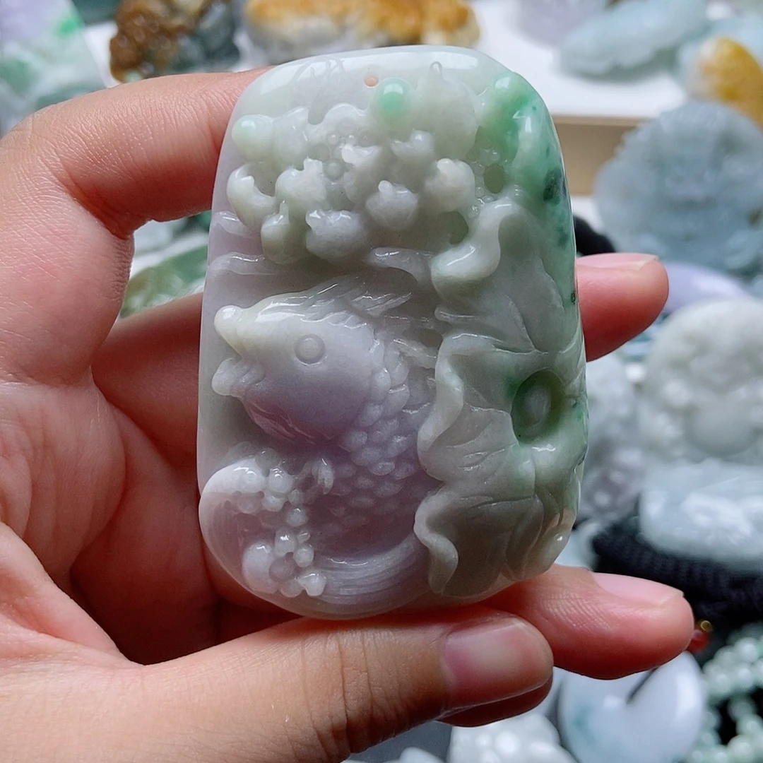 翡翠未镶嵌吊坠(不含链)1