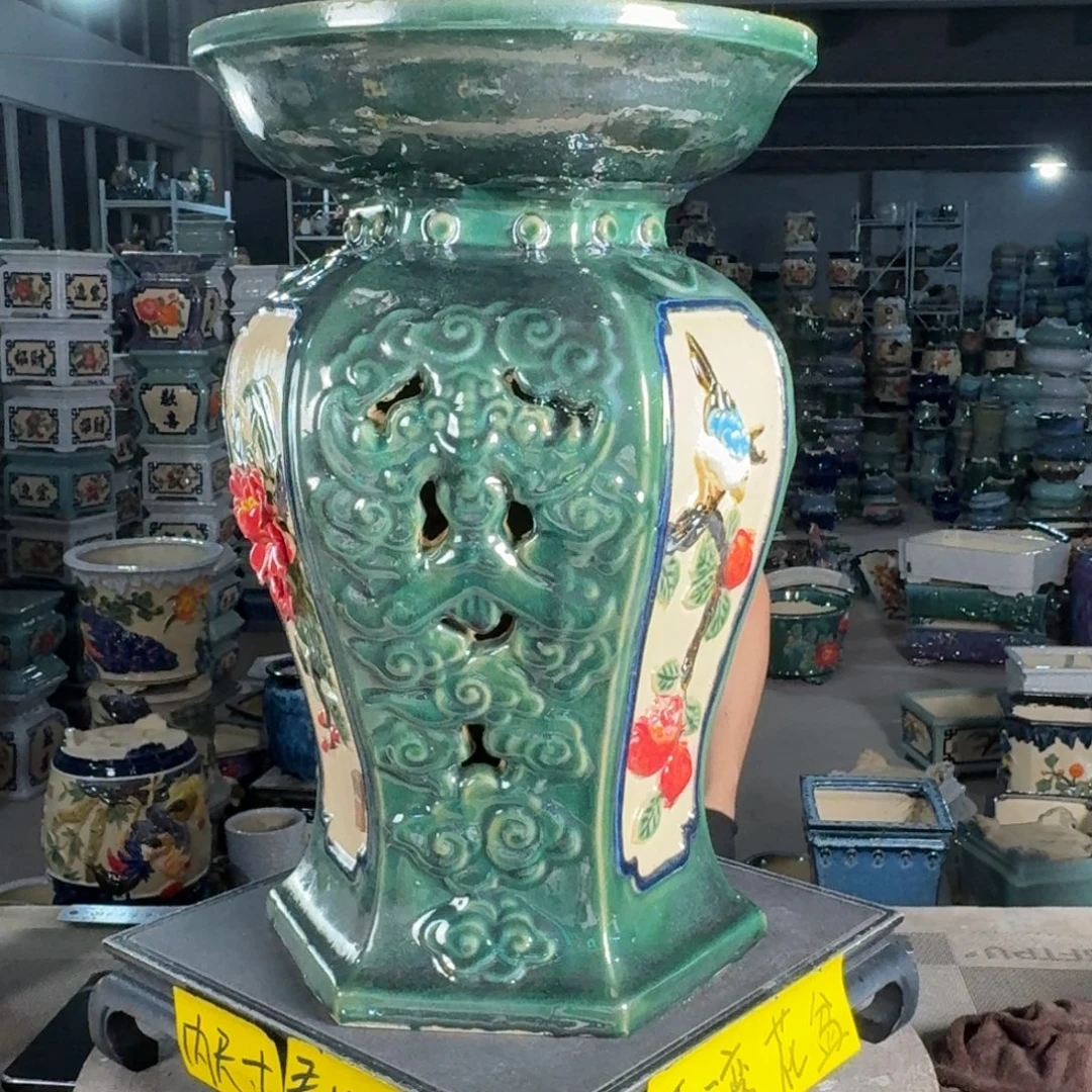 一风堂石湾花盆 面30高46