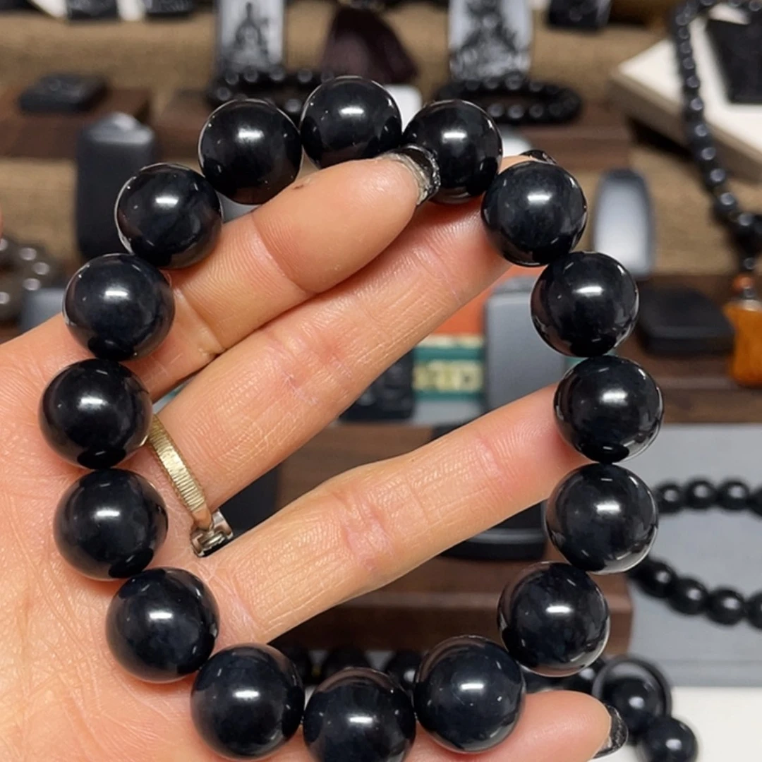 【闪购商品】和田玉手串未镶嵌福利版卡14圆珠