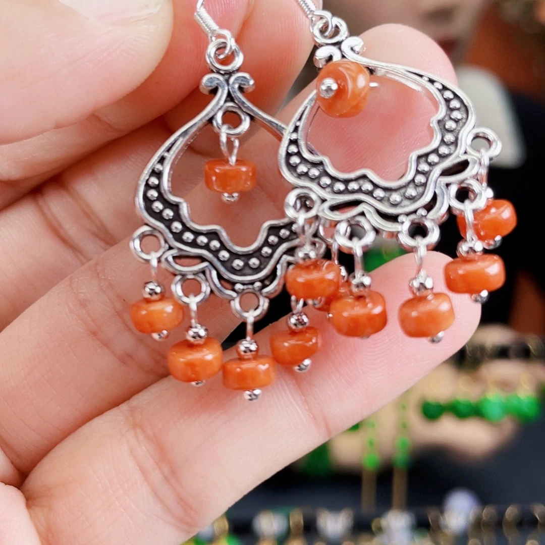 翡翠未镶嵌耳饰饰品