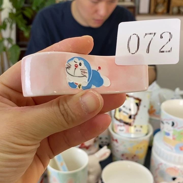 瓷片景德镇釉下彩手绘