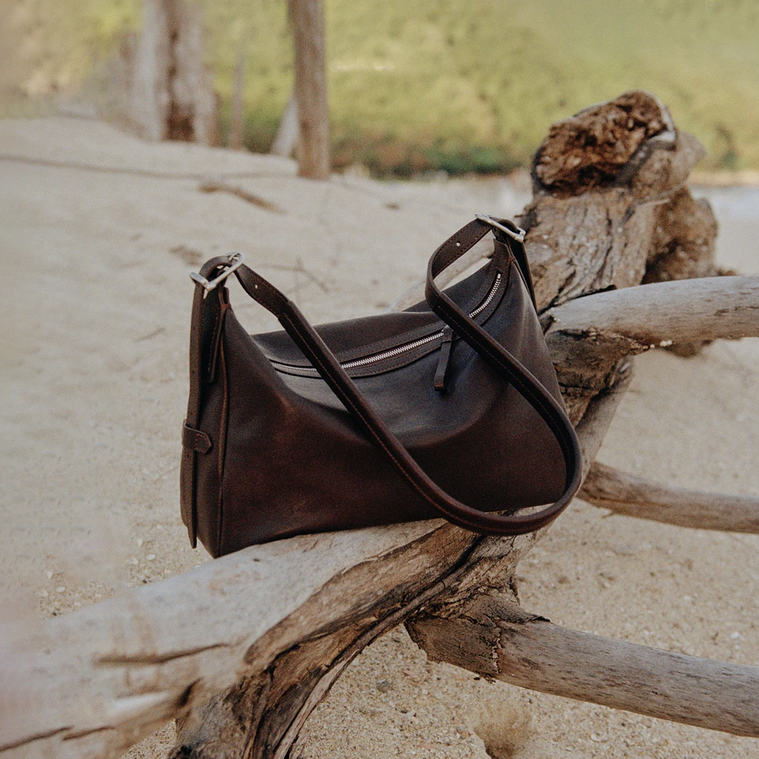 【陈妍希同款】AVALEA葳里 头层植鞣牛皮歇山包单肩女包 中号升级版