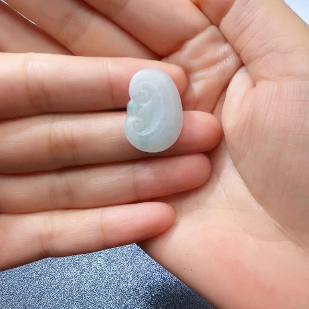 绿***光定制翡翠未镶嵌天然缅甸翡翠A货如意不退不换