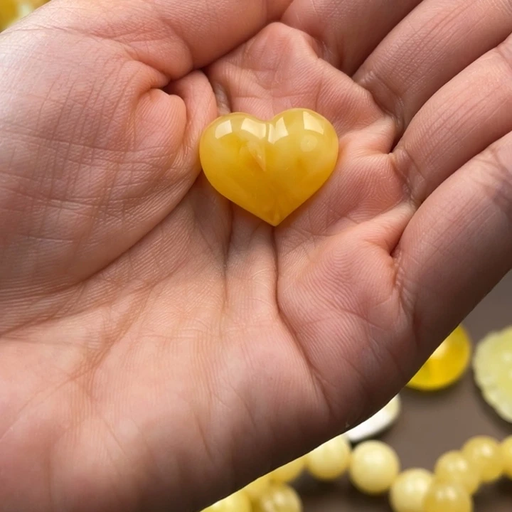 琥珀未镶嵌颈饰蜜蜡