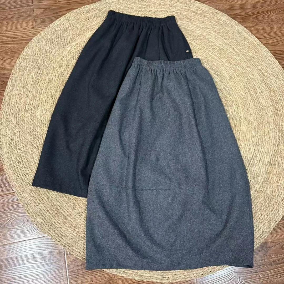 【那尚新品】秋冬新款人手必备简约百搭显瘦花苞裙