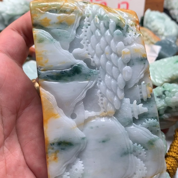 颈饰未镶嵌翡翠保真天然a货翡翠