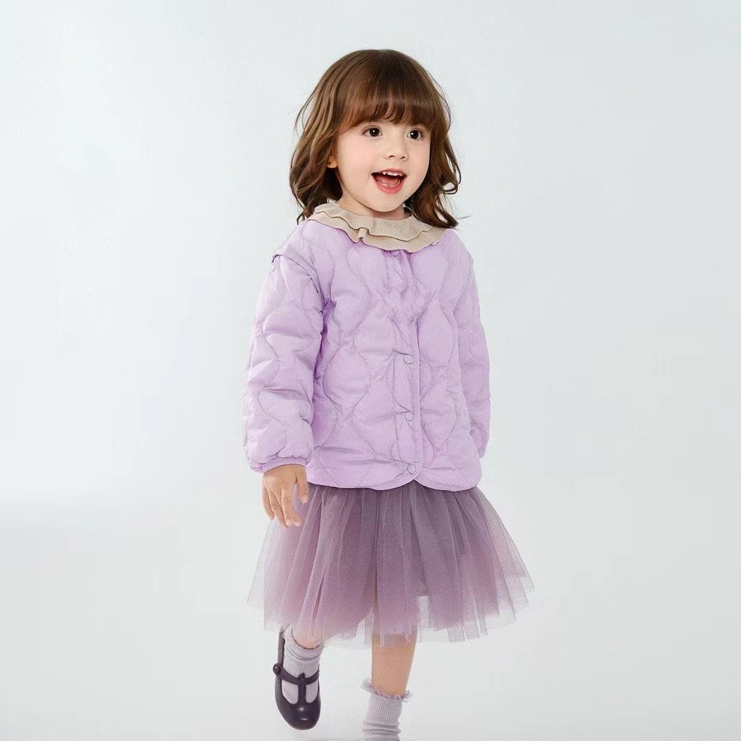 儿童棉内胆双面穿小碎花夹棉秋冬百搭可爱甜美洋气棉袄棉服上衣