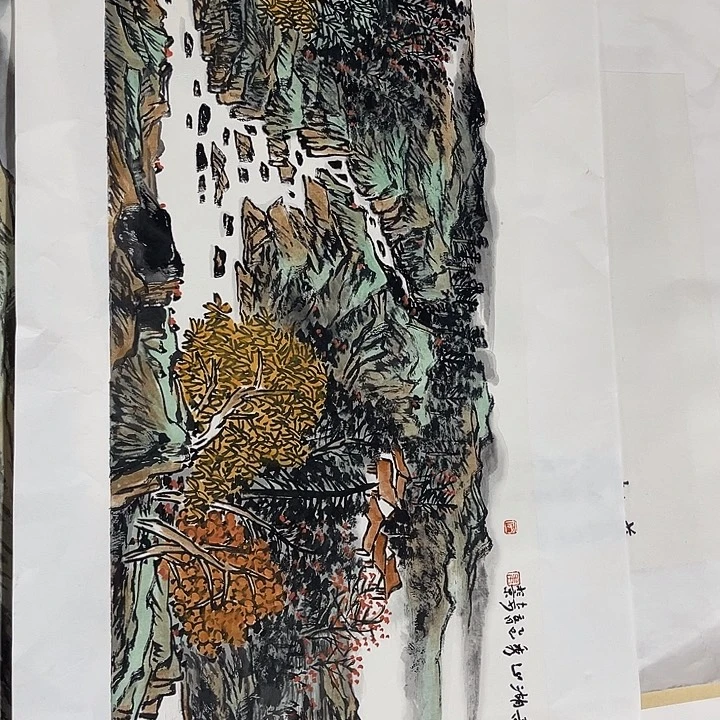 姜奇老师山水作品59×27