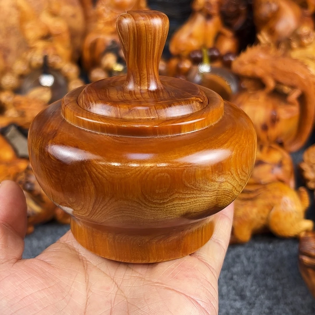 柏木太行崖柏黑油油疙瘩罐子