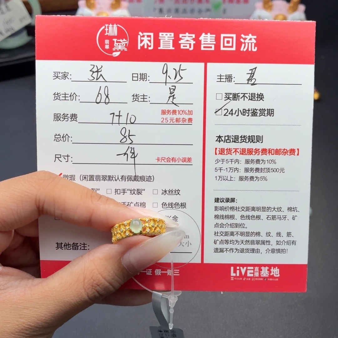 张***乐翡翠未镶嵌颈饰天然