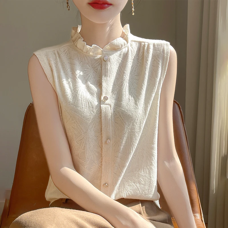 宽松背心吊带无袖薄款内搭打底衫通勤时尚蕾丝夏季缎面无袖背心