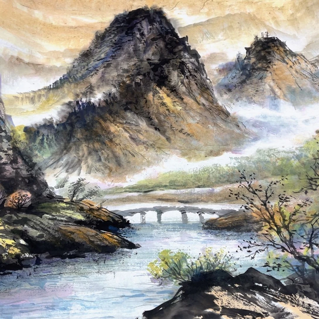 惠***哥国画绘画作品多次参加全国性