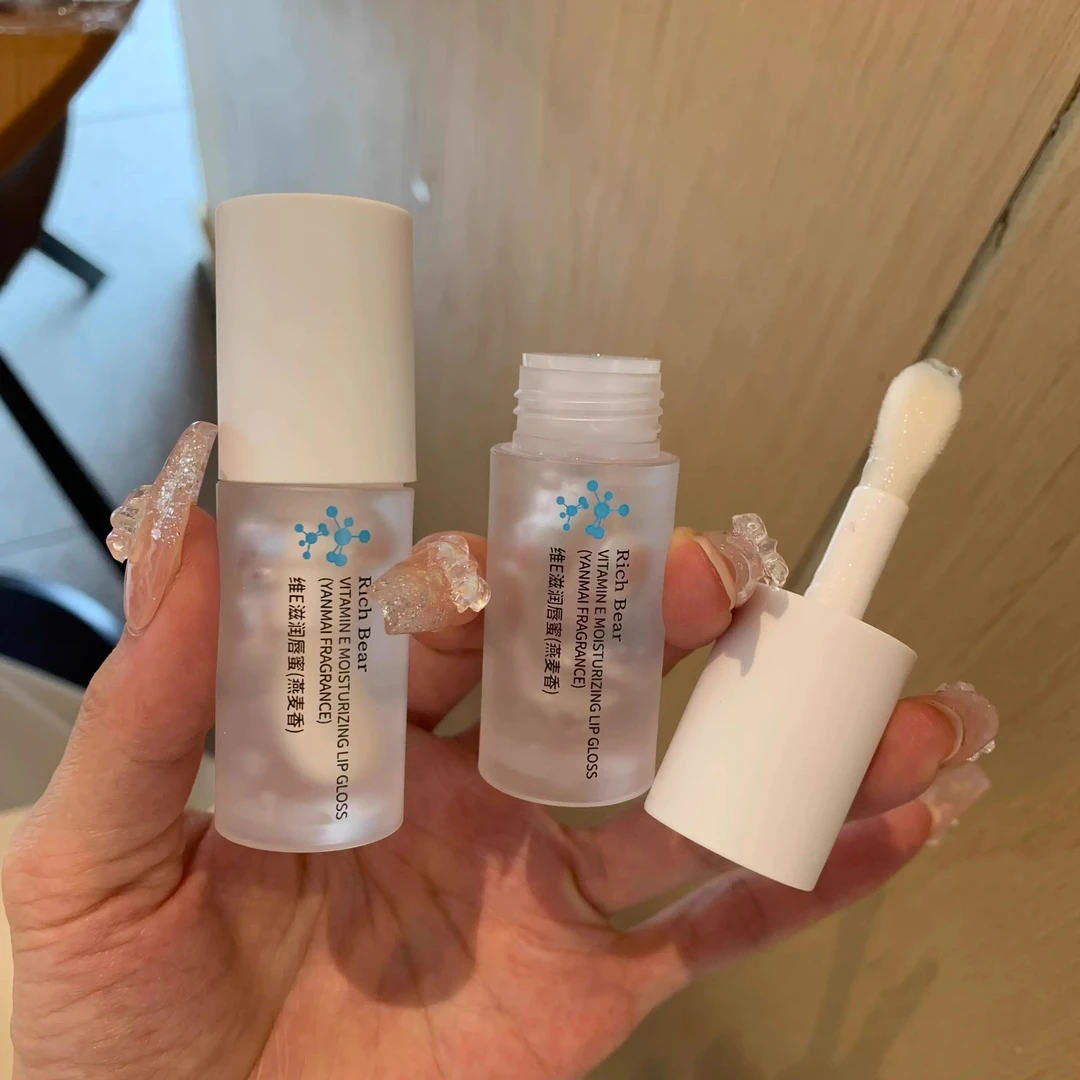 Rich Bear维E滋润唇蜜燕麦香唇部精华唇油保湿滋润持久水润润唇膏