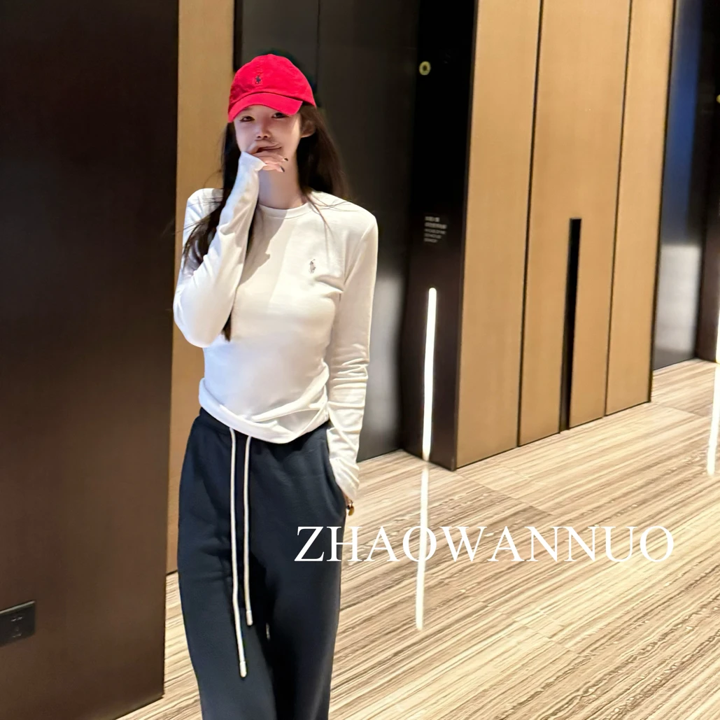 ZHAO WANNUO 丨秋冬经典刺绣logo棉质T恤（蹭上粉底液不退）WN0103