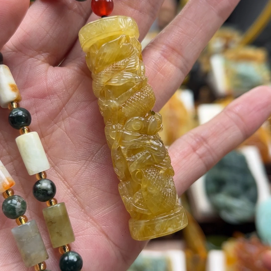 岫玉未镶嵌挂件挂件