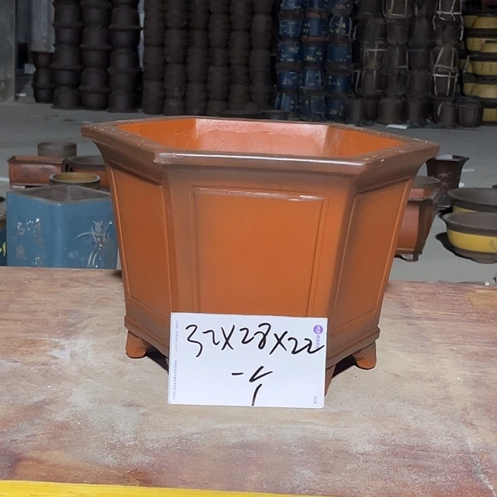 紫砂花盆手工制作16