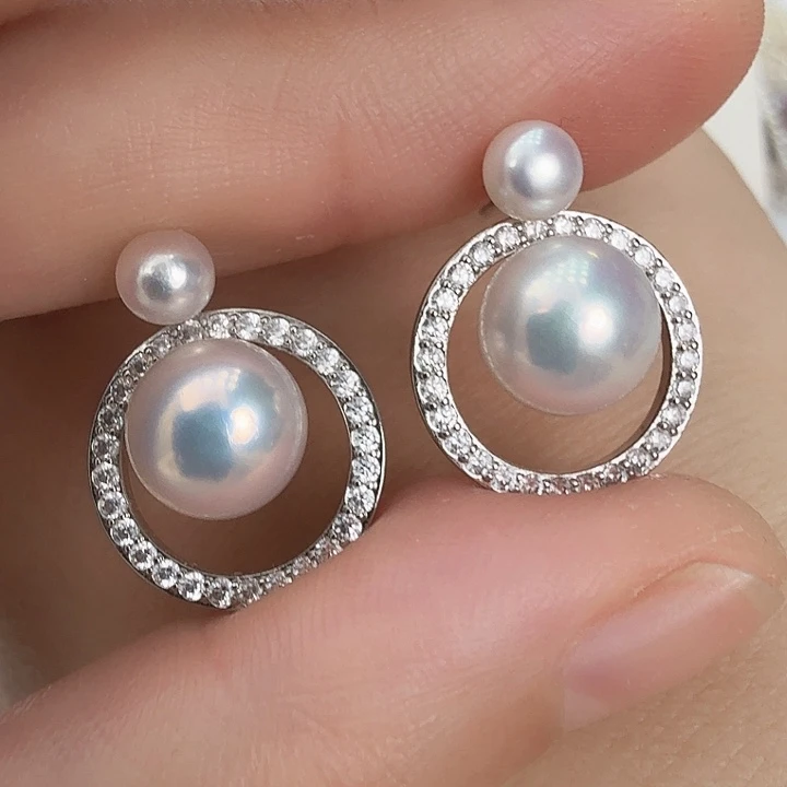 未镶嵌耳饰淡水珍珠