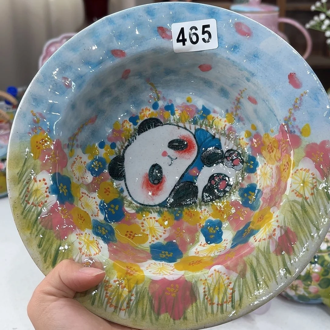 景德镇手绘高温釉下彩陶瓷茶具