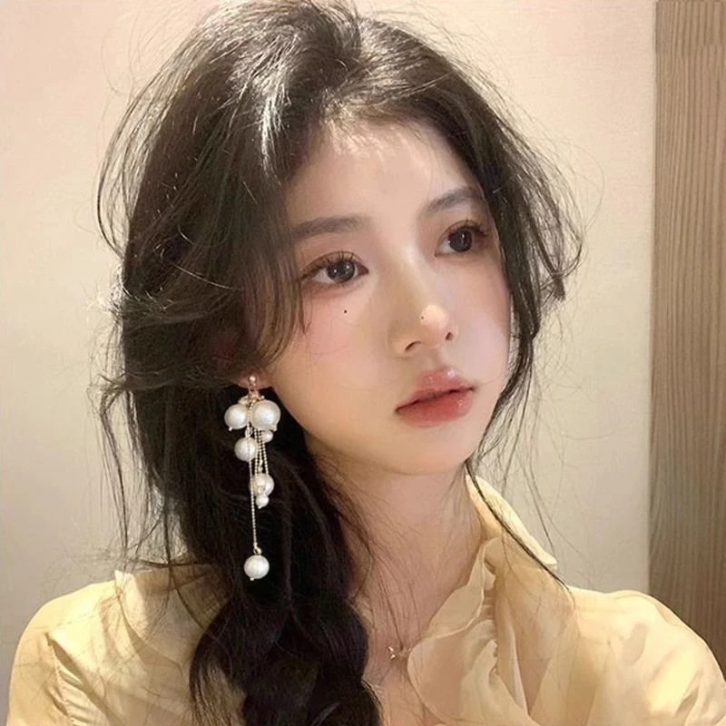 法式度假风流苏耳钉女轻奢小众气质耳环高级感耳饰