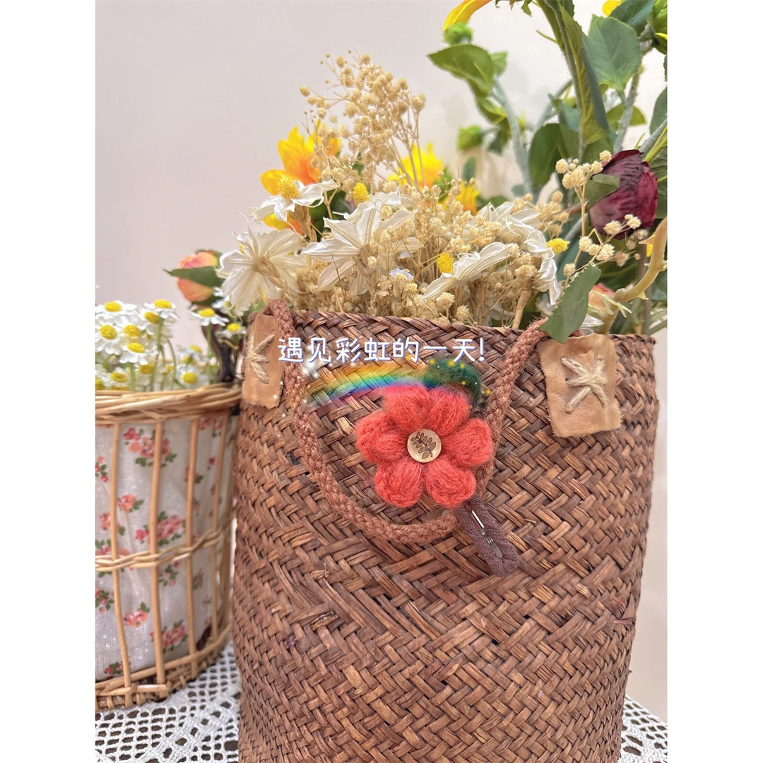 《米粒》25042森系复古发夹鸭嘴花朵发饰