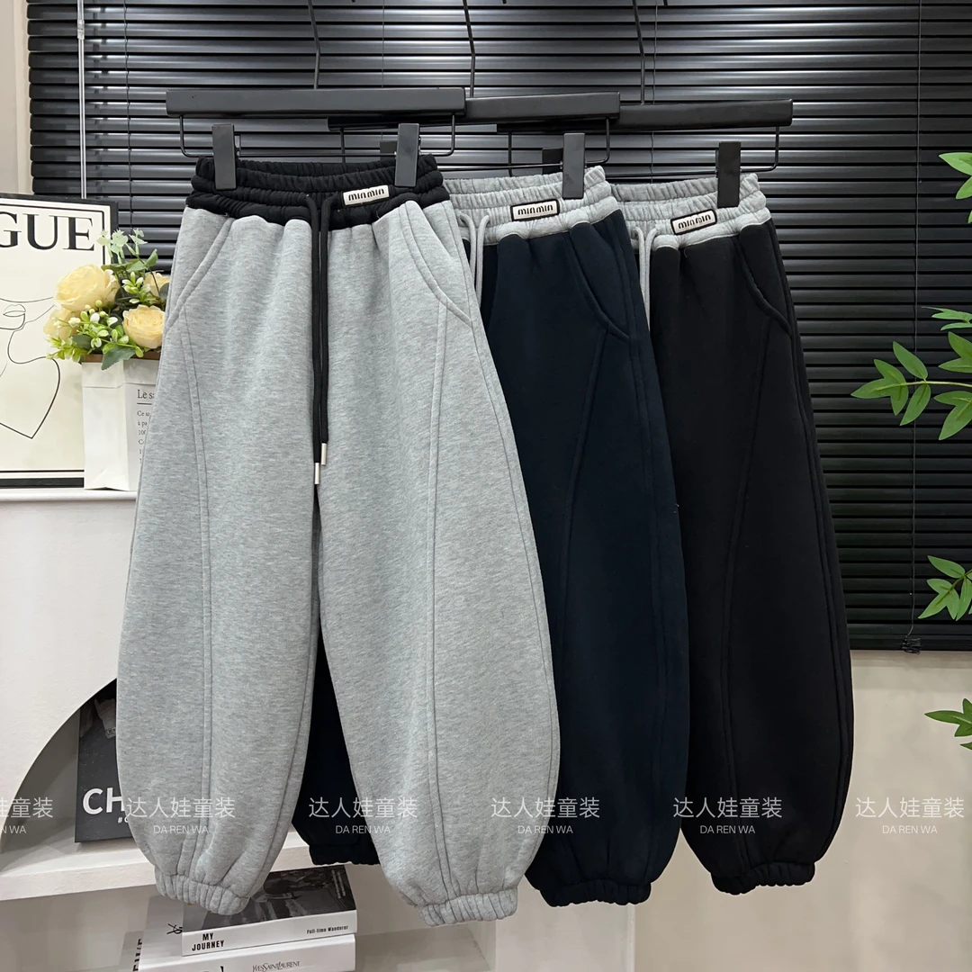 【850克加厚】儿童裤子新款秋冬季韩版加绒加厚百搭洋气休闲卫裤