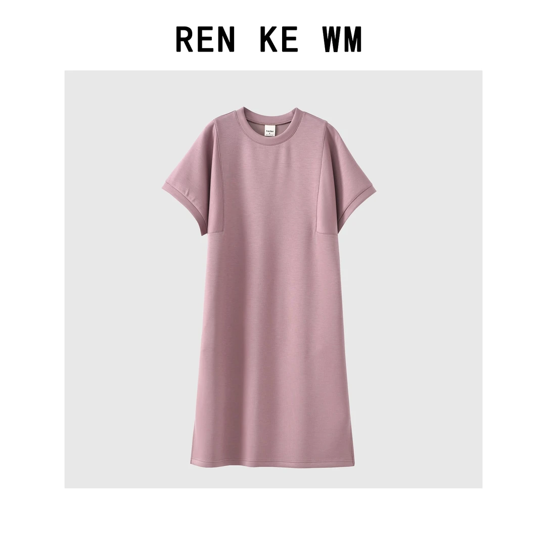 2025夏日穿搭时尚休闲高订自制韩版连衣体恤