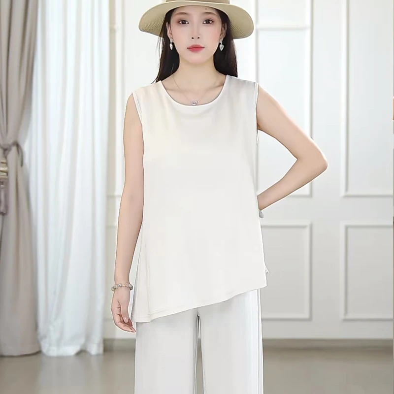 孕妇装夏装天丝亚麻无袖上衣孕妇装女2025新款爆款洋气背心上衣