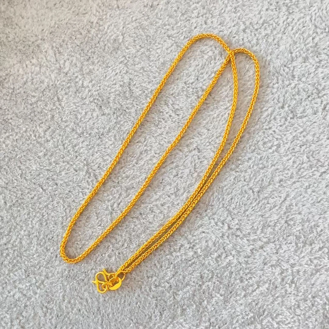 项链 精工黄色百搭肖邦链项链 F-20040