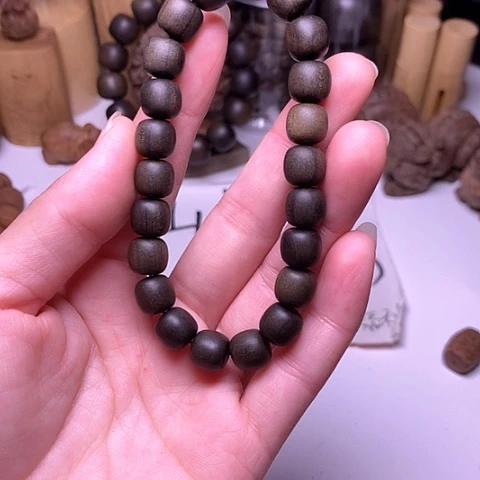 檀香木手串/手链檀香阴沉9/9单圈顺纹