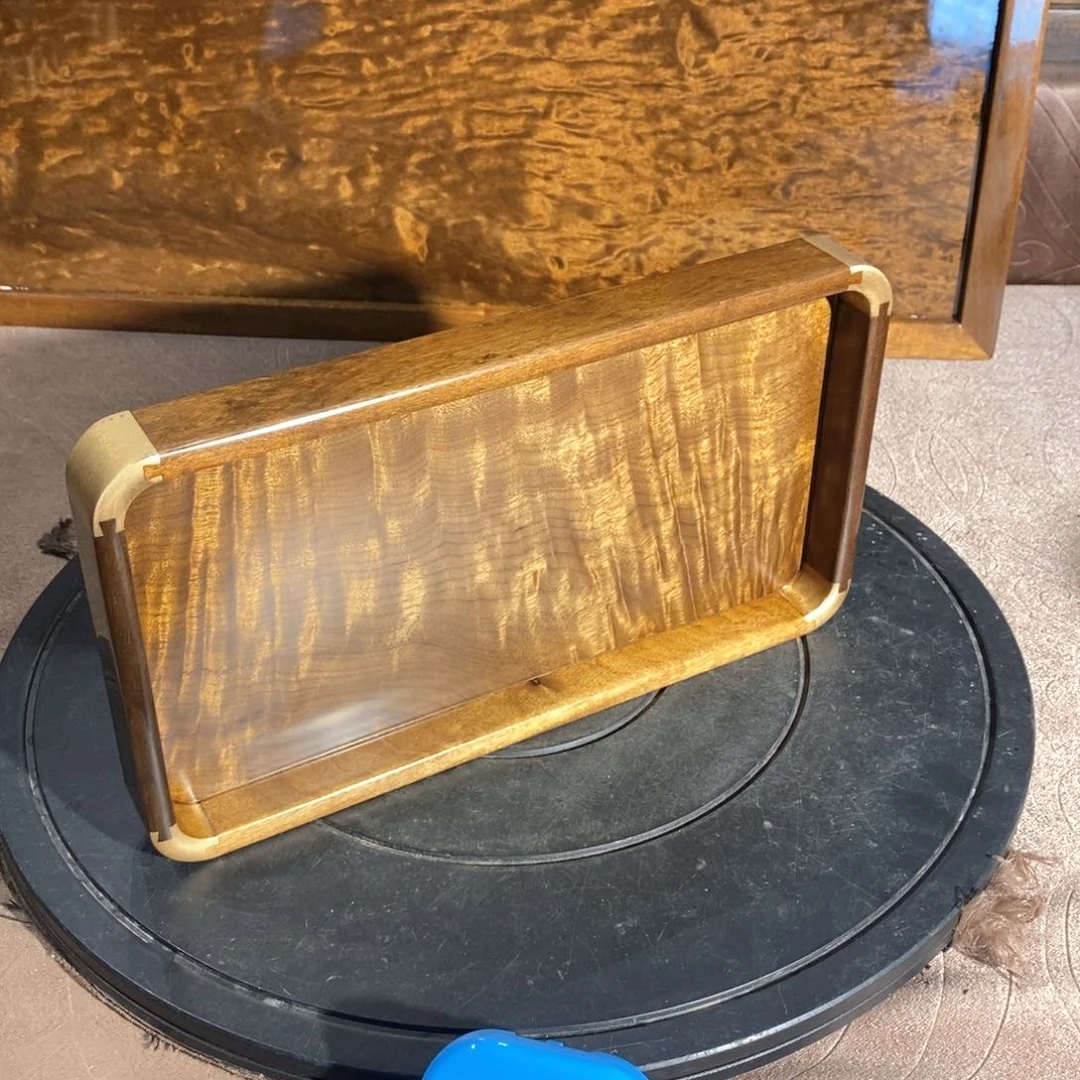 道***育金丝楠金丝楠木乌木文盘