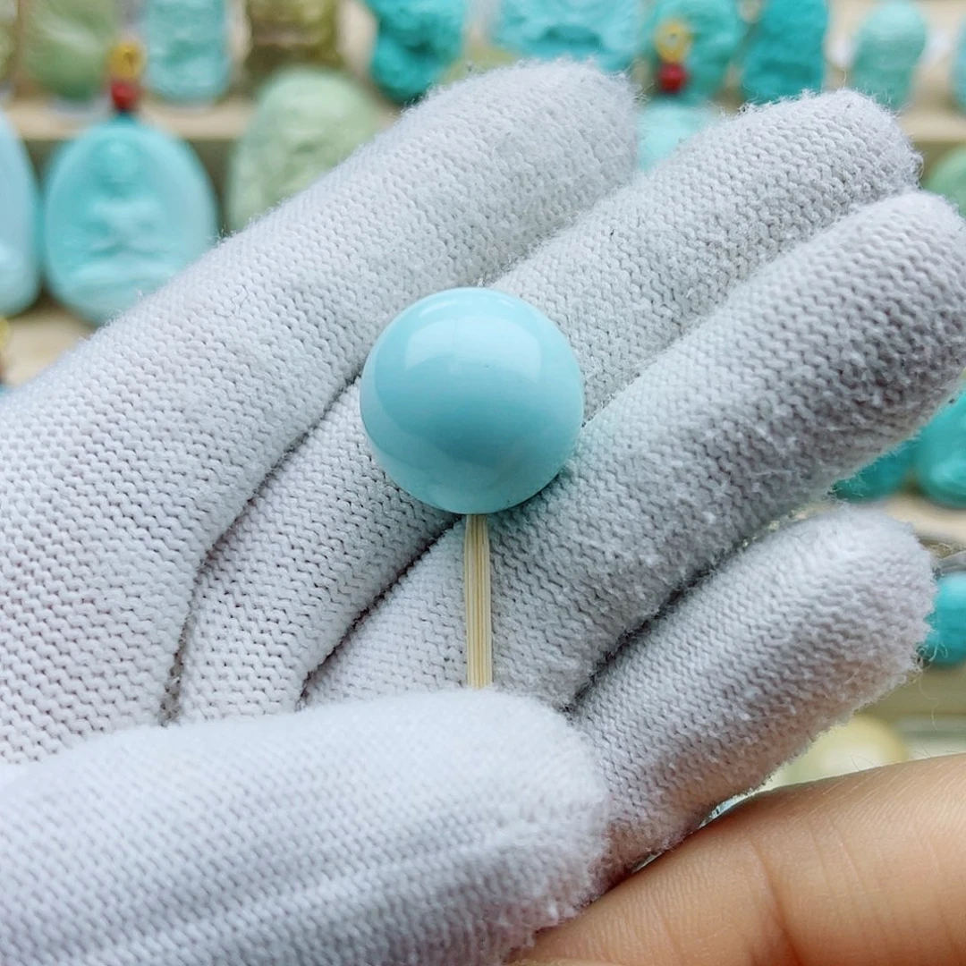 绿松石未镶嵌珠宝奇石17mm