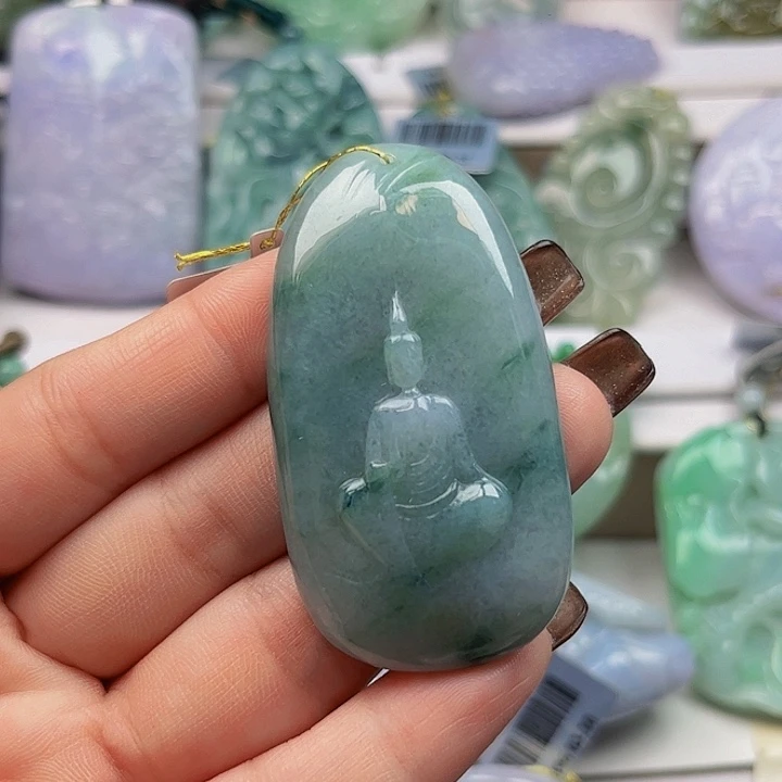 翡翠未镶嵌颈饰挂件