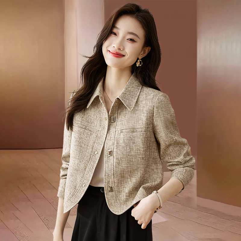 【可蓓儿】小香风西装外套2025新款女春秋爆今年流行漂亮小个妈妈装