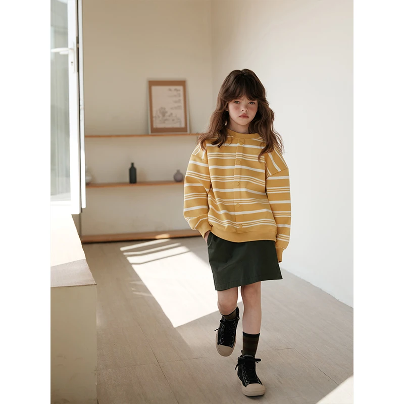 双面高密A类棉氨纶条纹卫衣 Q1167