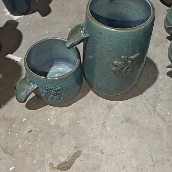 【闪购商品】福字流水两个瑕疵绿色
