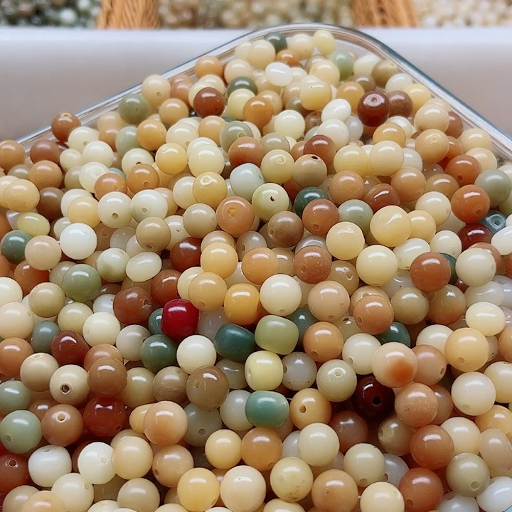 白玉菩提手串瑕疵9糖果混珠300颗卡灯牌宠300颗