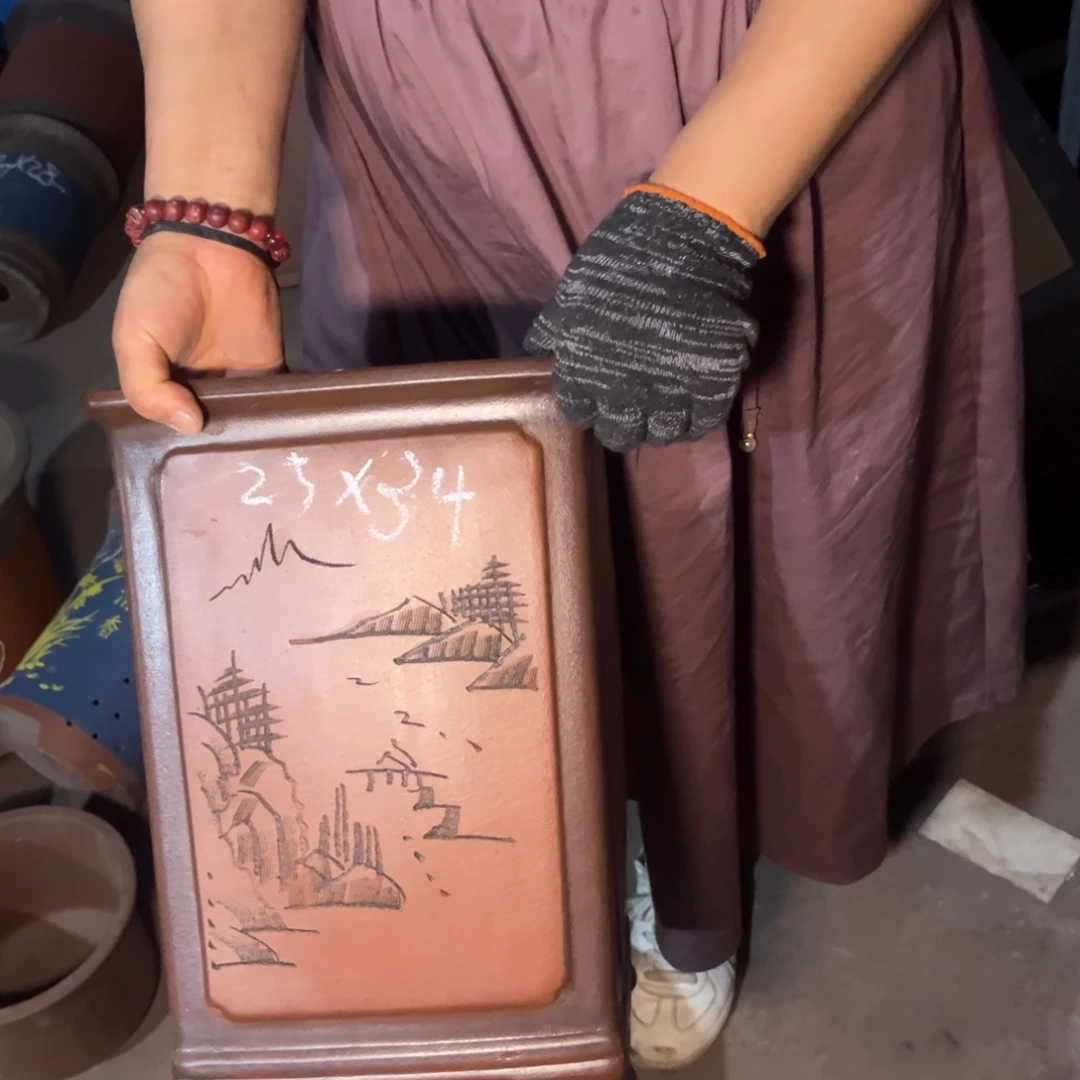 紫砂花盆紫砂花盆