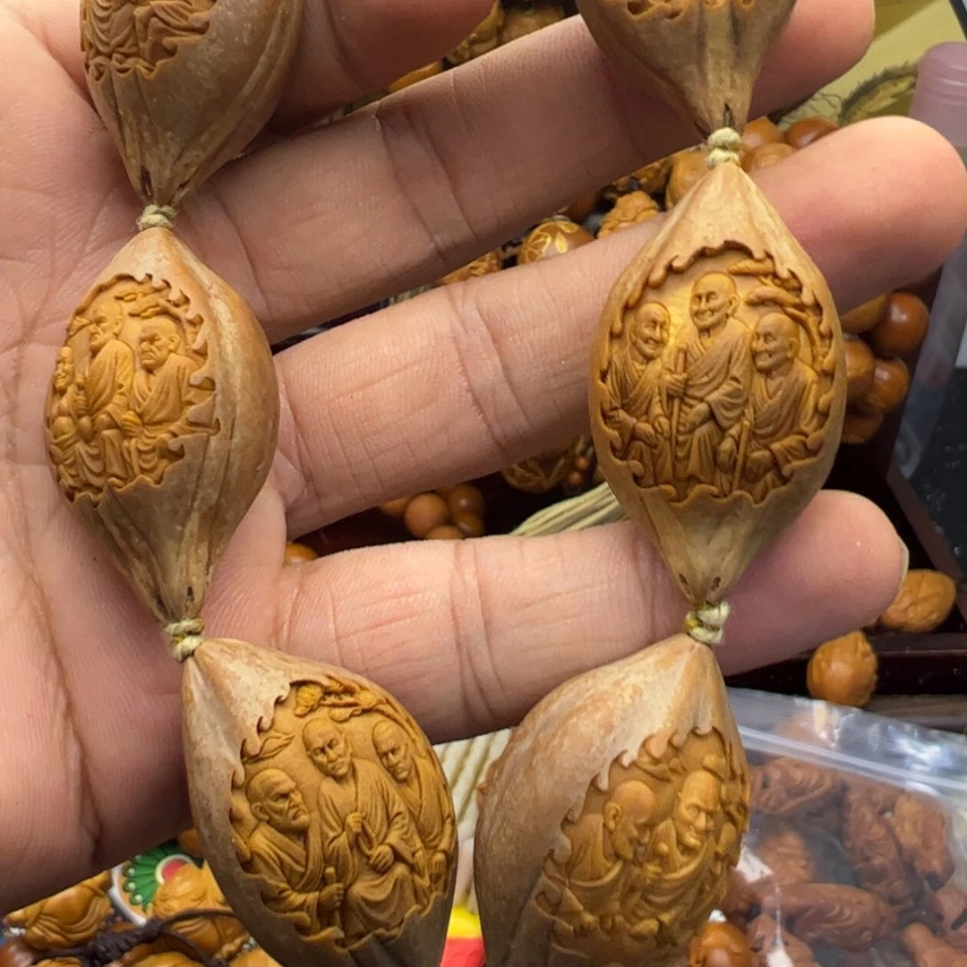 橄榄核吊坠四花2.2十八罗汉