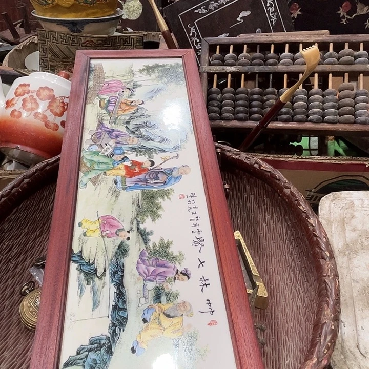 y***敏瓷片摆件工艺品热卖中