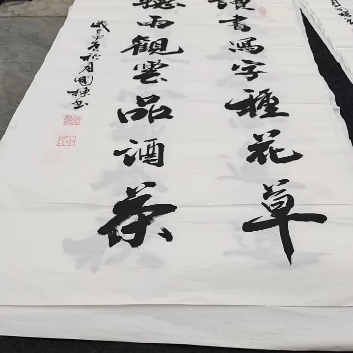 翰墨申国栋老师作品一副