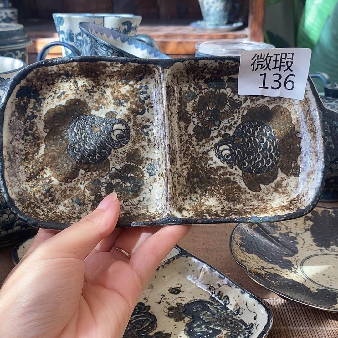手工手绘青花高温陶瓷