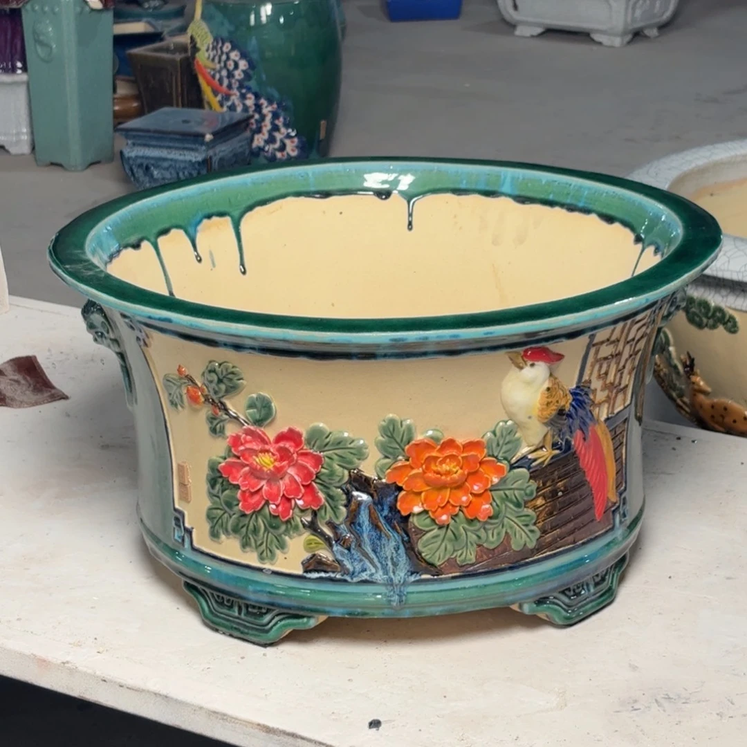 一风堂石湾花盆 内53*28