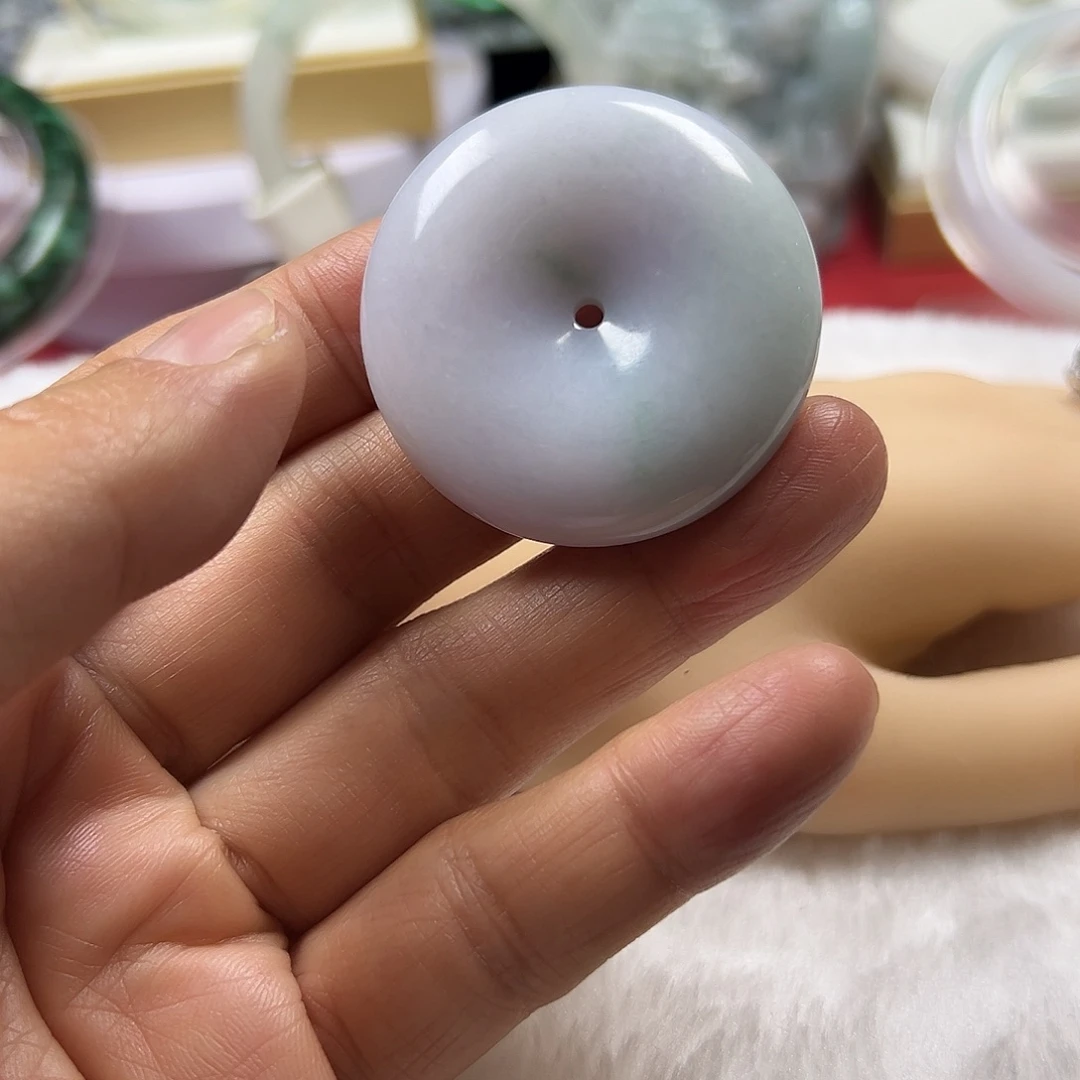 颈饰未镶嵌翡翠缅甸天然A货翡翠平安扣