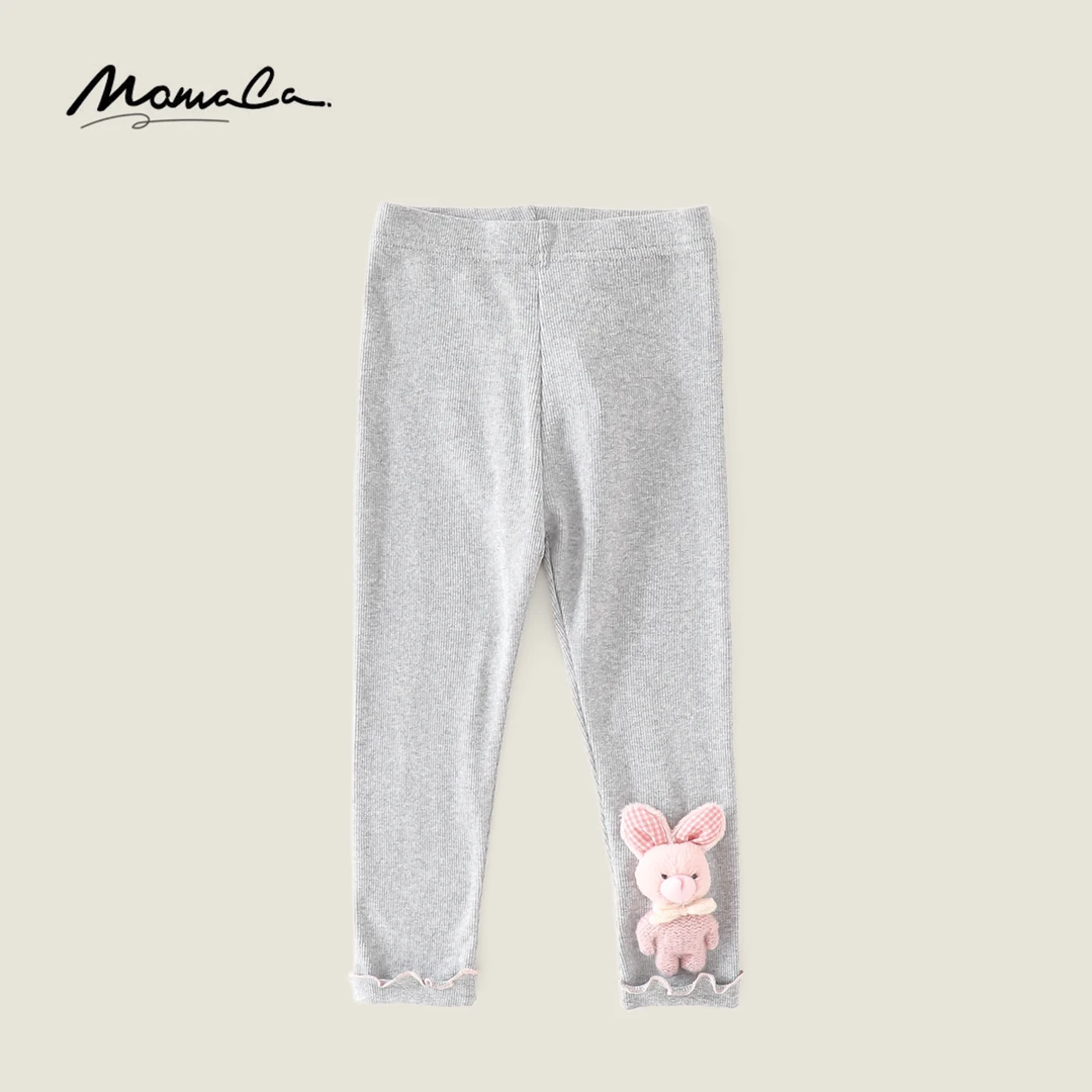 MOMOCO2025款春季女童卡通立体公仔小兔子打底裤77580360002