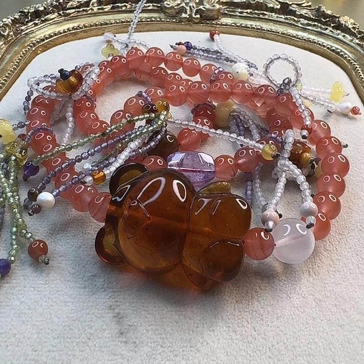 琥珀未镶嵌手链琥珀手串