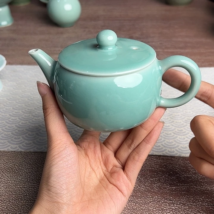 龙泉云间青瓷小米茶器