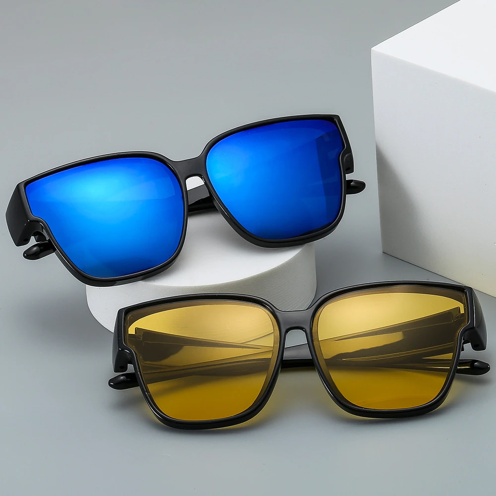 套镜近视太阳镜偏光防太阳强光大框墨镜男夹片女开车钓鱼遮阳眼镜