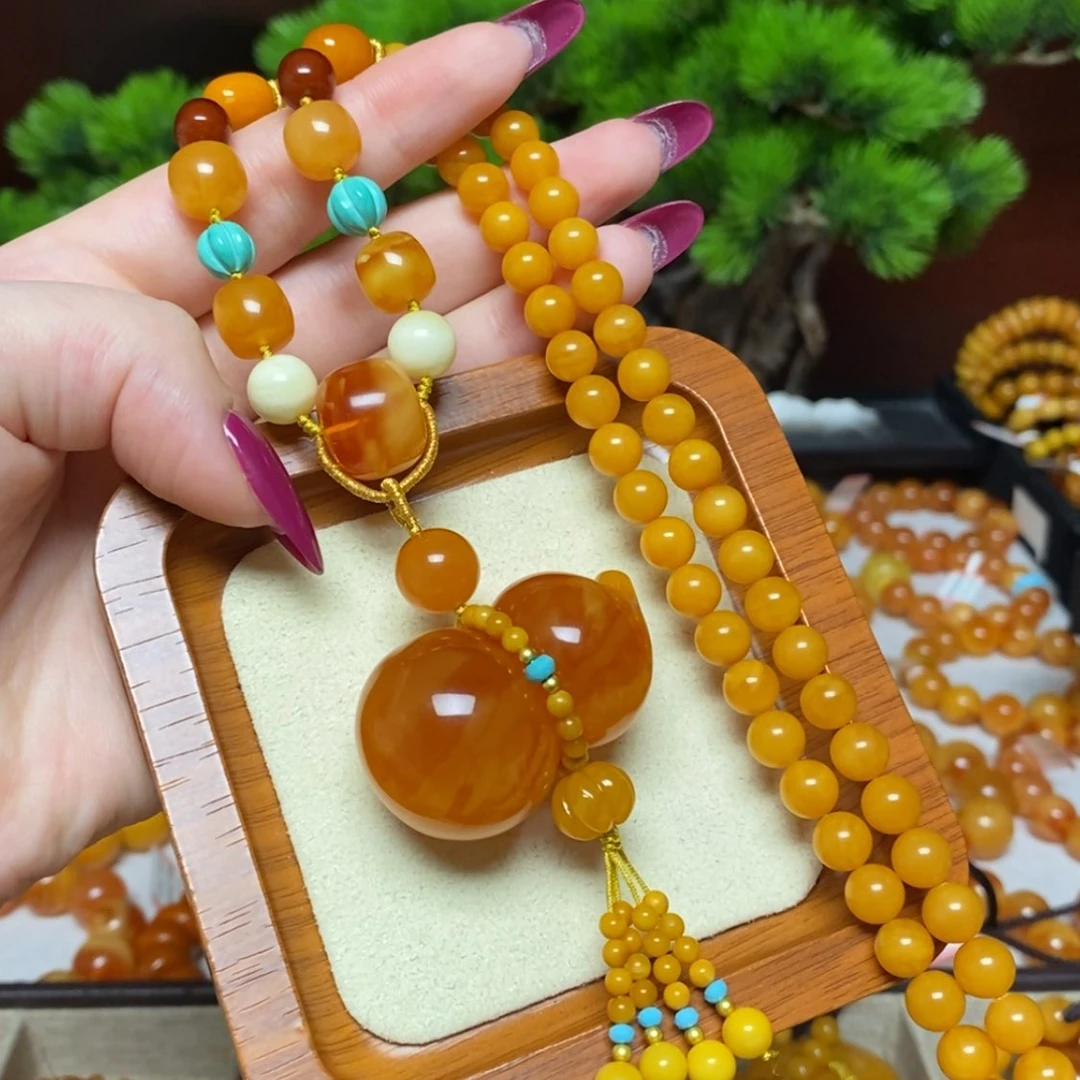 【闪购商品】蜜蜡颈饰未镶嵌项链