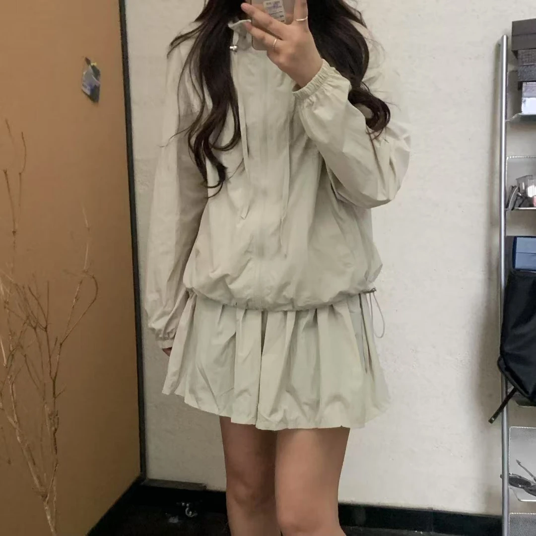 『雨美 Show』6676卡色时尚百搭一片式裙套装